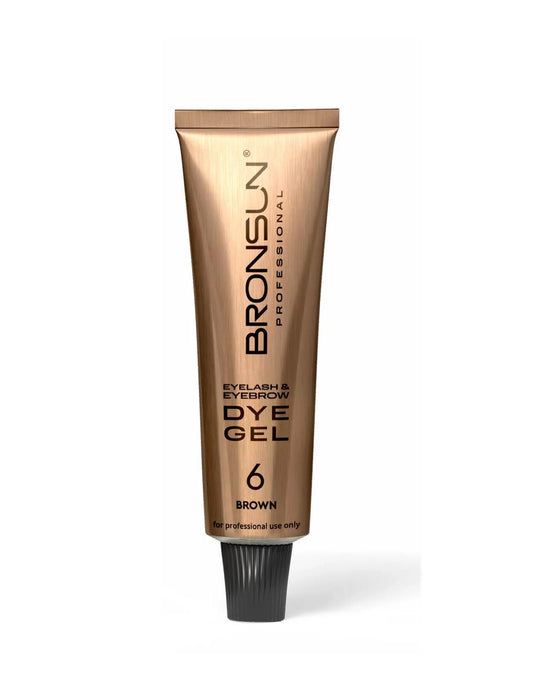 BRONSUN Vopsea gel gene si sprancene - Brown 15 ml