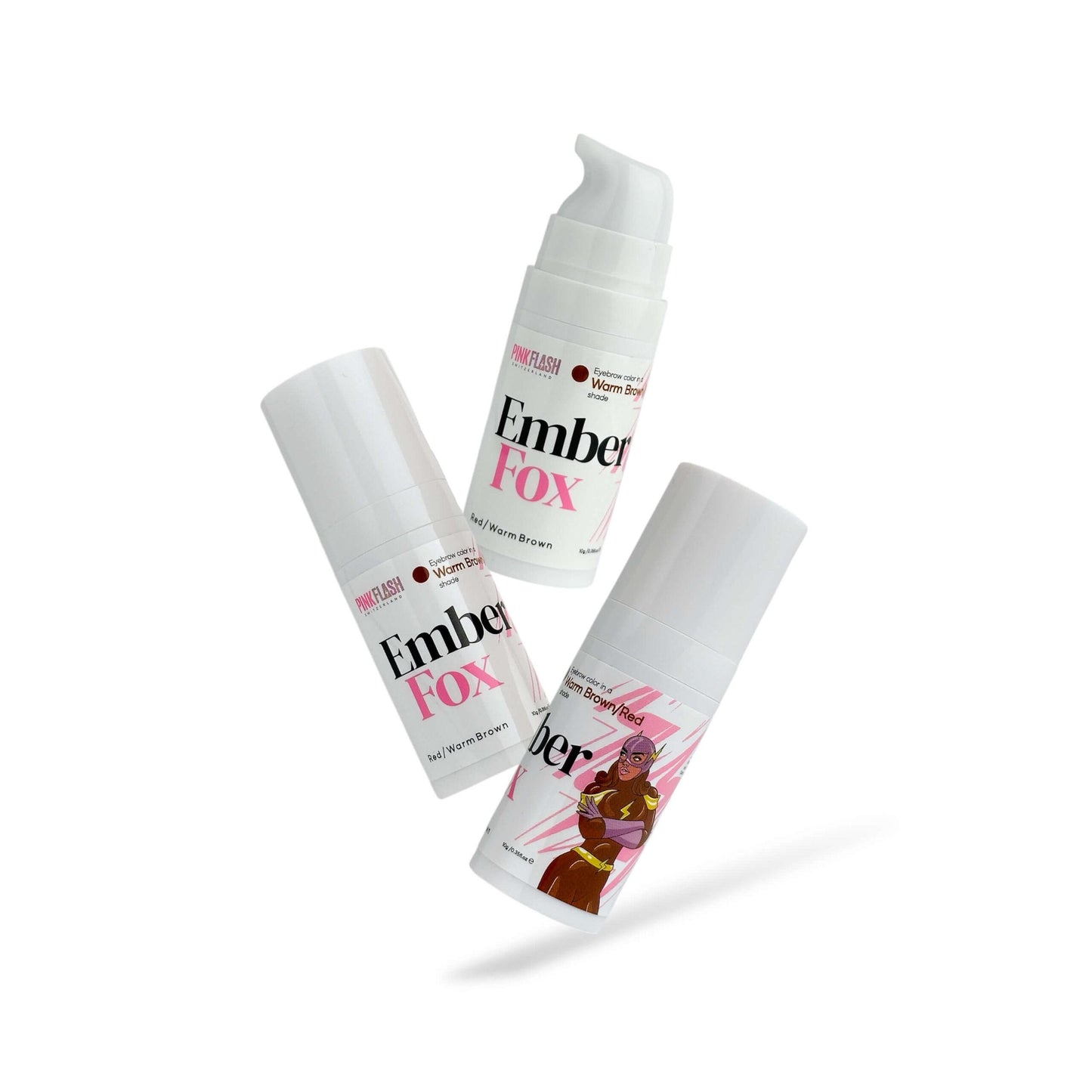 PINK FLASH – HERO SHADES | Set vopsele pentru sprâncene 4 × 10 ml