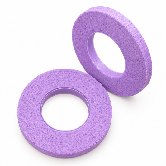 BANDĂ ADEZIVĂ MICROPORE PENTRU GENE | 4 mm × 9 m | SET 2 ROLE - MOV