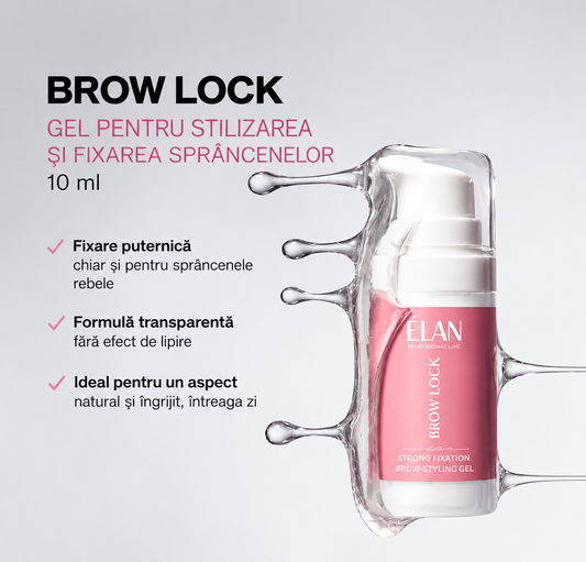 ELAN BROW LOCK - Gel pentru stilizarea și fixarea sprâncenelor | 10 ml