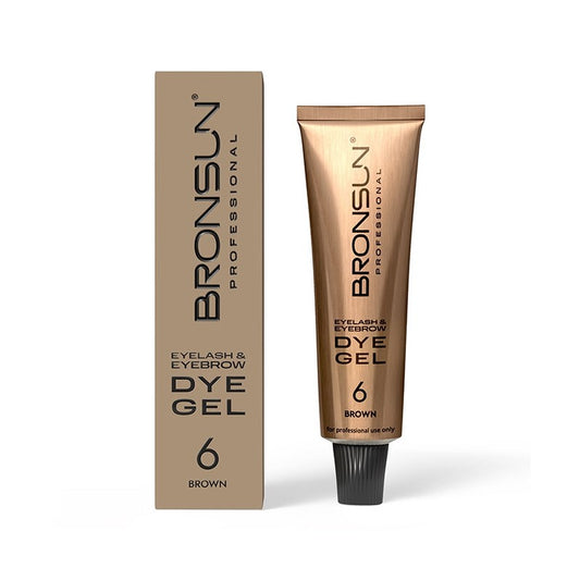 BRONSUN Vopsea gel gene si sprancene - Brown 15 ml